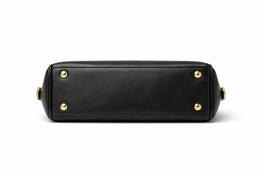 Bagura Women's Black Structured Satchel Handbag